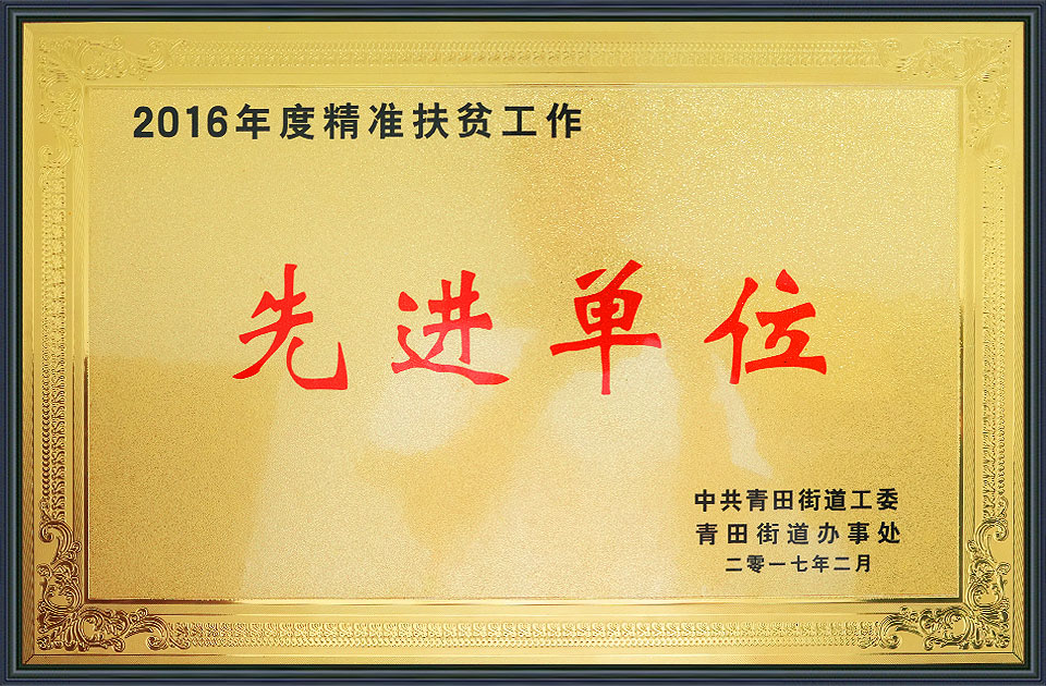 2016年度精准扶贫工作 **单位